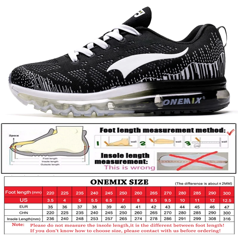 ONEMIX Men's Sport Running Shoes Music Rhythm Man Sneakers Breathable Mesh Outdoor Athletic Shoe Light Male Shoes Size EU 39