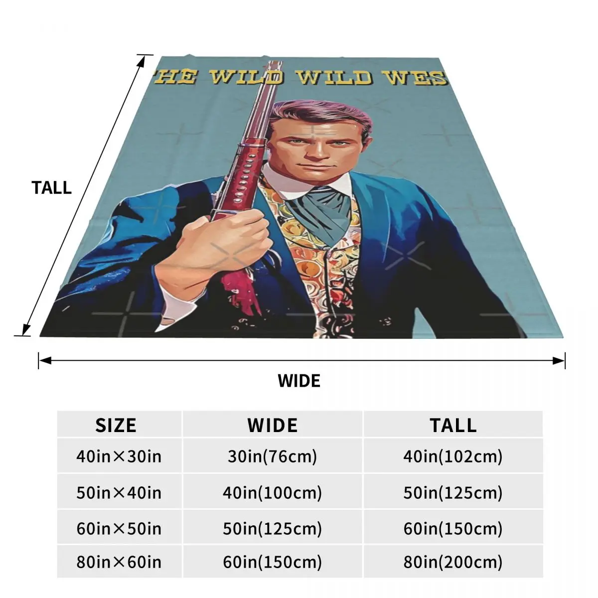 Дикий Запад-одеяло с цифровой печатью покрывало на кровать для путешествий