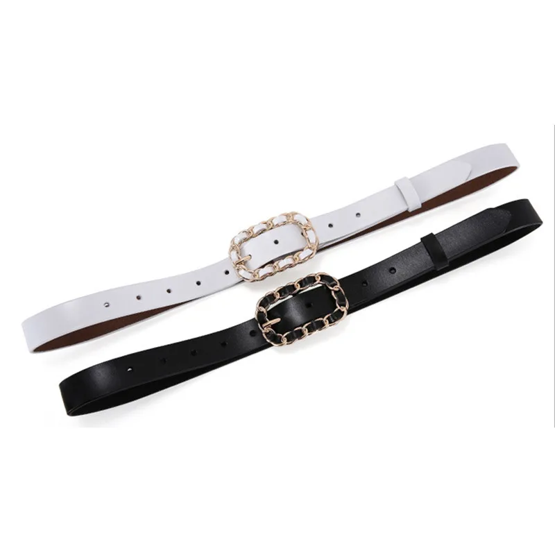 Punk Dark Chain Waist Waist Girdle Waist Loop Waist Belt Elastic Trousers Belt Elastic Buckleless Invisible Belt New