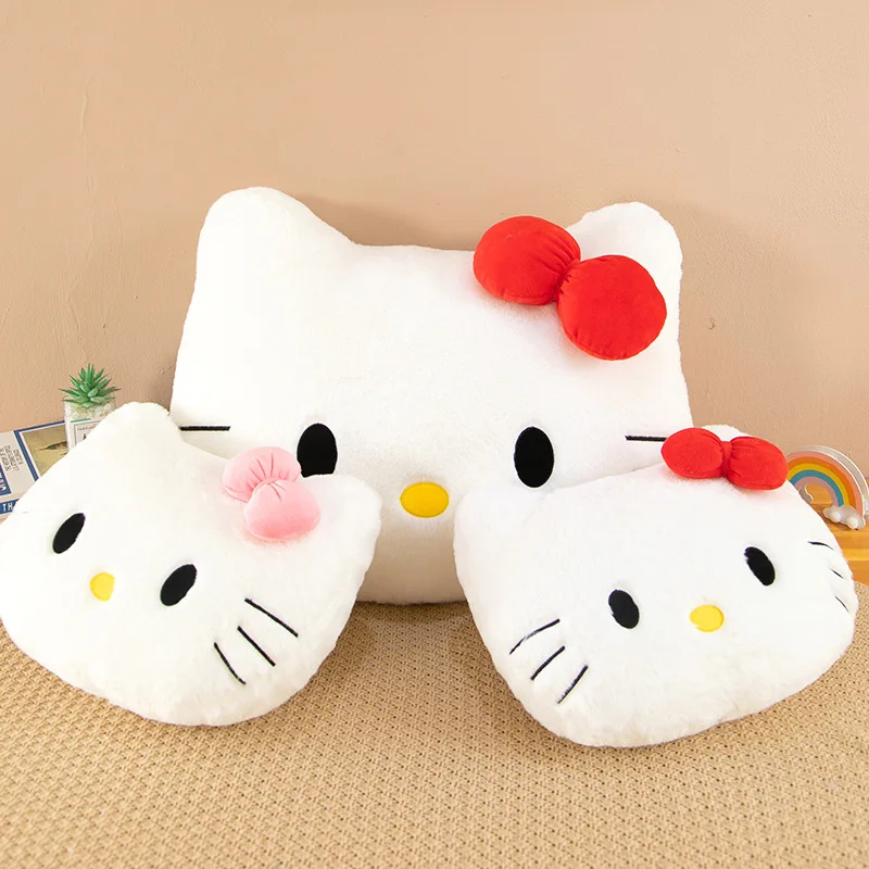 Подушка Hello Kitty 30/40 см милая большая диванная подушка с головой плюшевая кошки