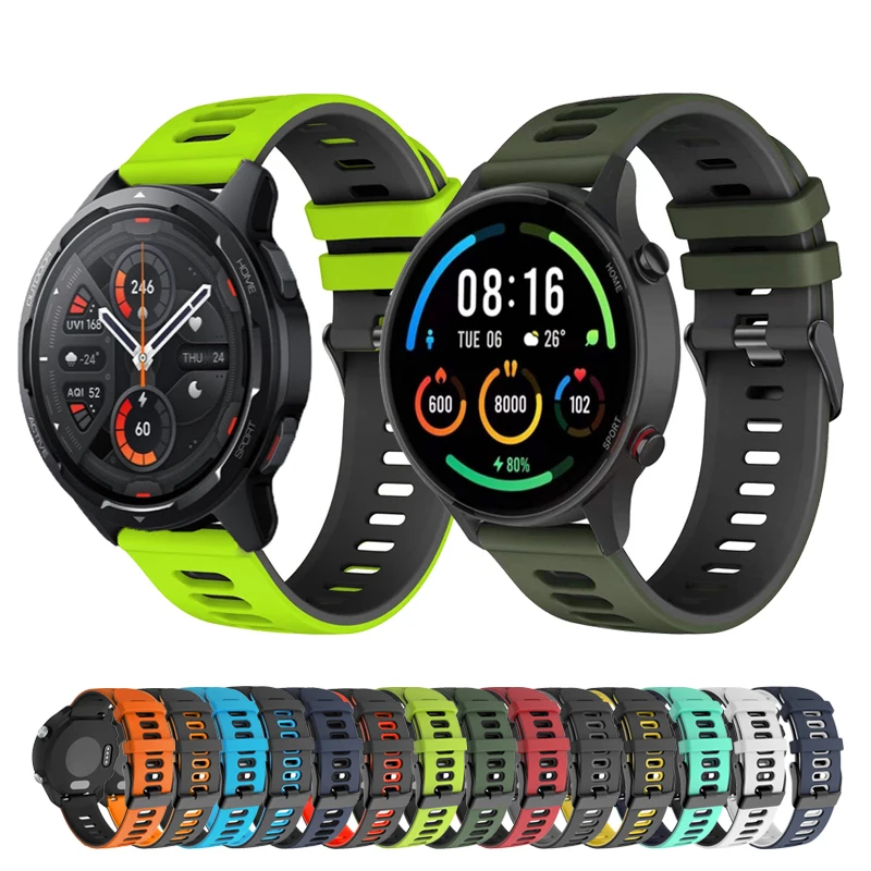 

Watchband For Xiaomi Mi Watch S1 Active/color 2/GTR 47 Strap 22mm Silicone Bracelet Replaceable Smartwatch Wristband Accessories