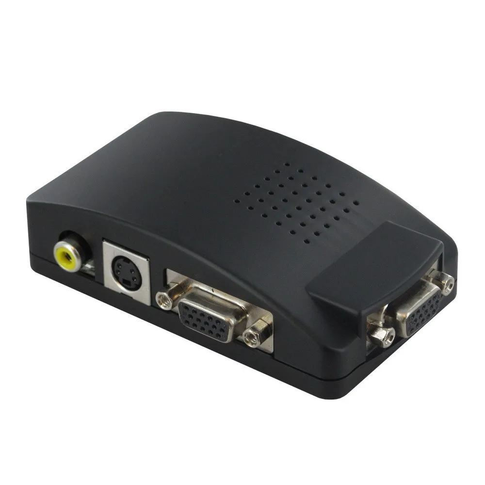 Переходник адаптер видео тюльпан - VGA черный |