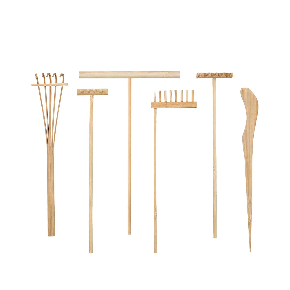 

Rake Garden Zen Sand Mini Tools Rakes Set Diy Japanese Decoration Meditation Accessories Tea Drawing Desktop Tool Gifts Outdoor