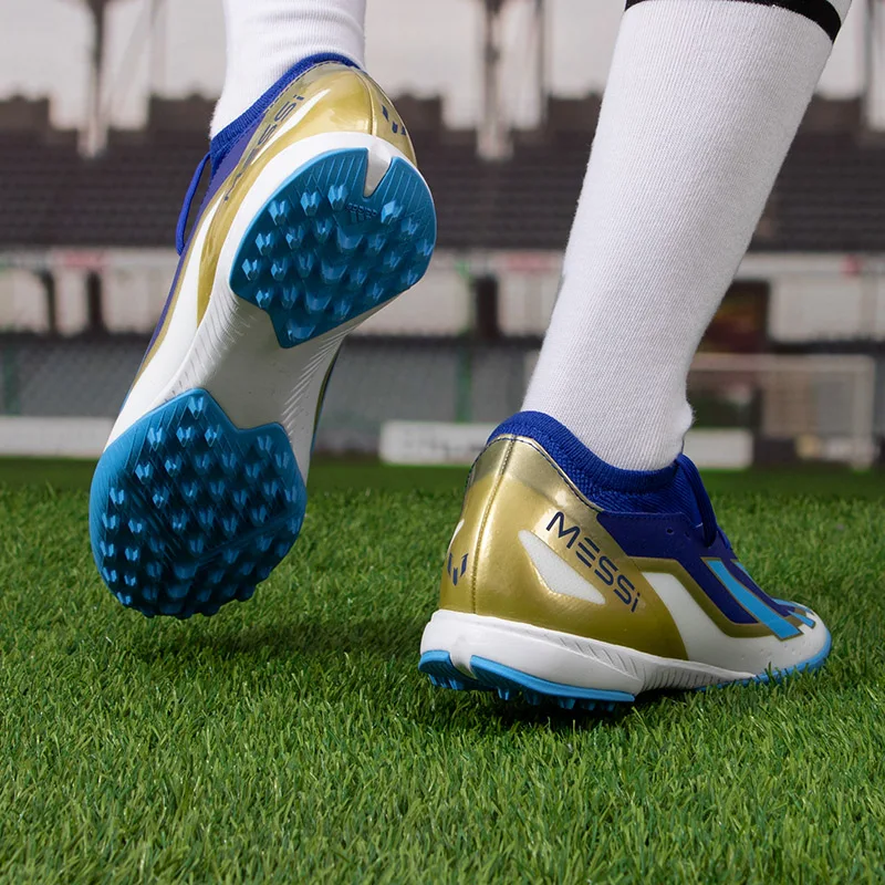 Мужская обувь Adidas новинка 2024 X среднего класса TF сломанный гвоздь Месси