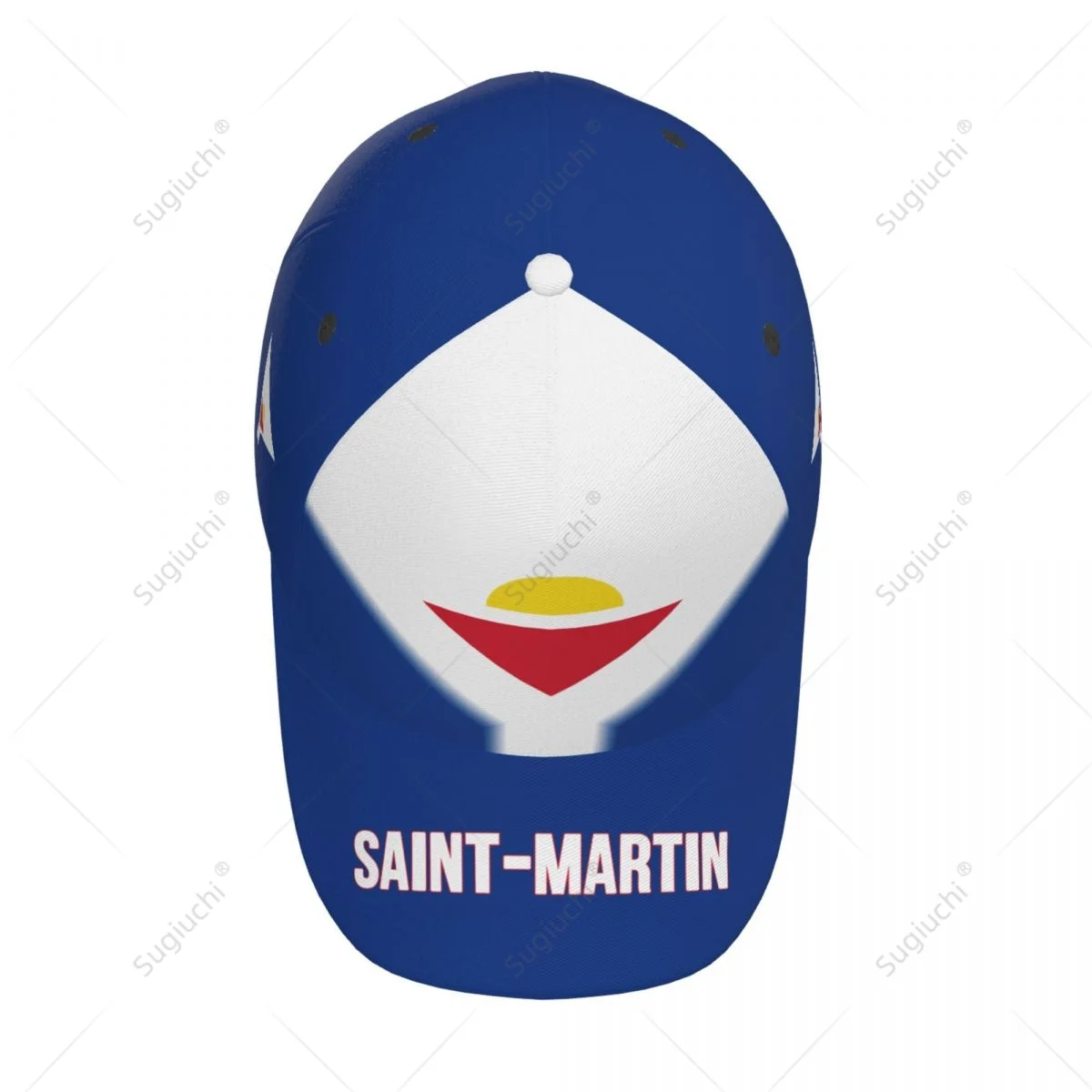 Бейсболка унисекс кепка с градиентным 3D-принтом флаг Сен-Мартина для тенниса