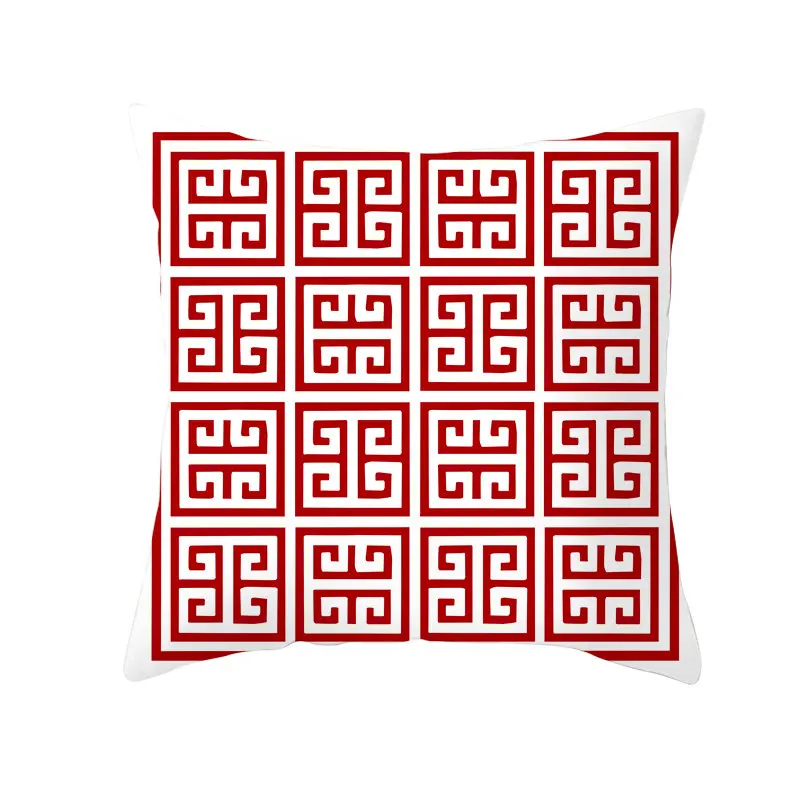 

Красная велюрная наволочка 45x45