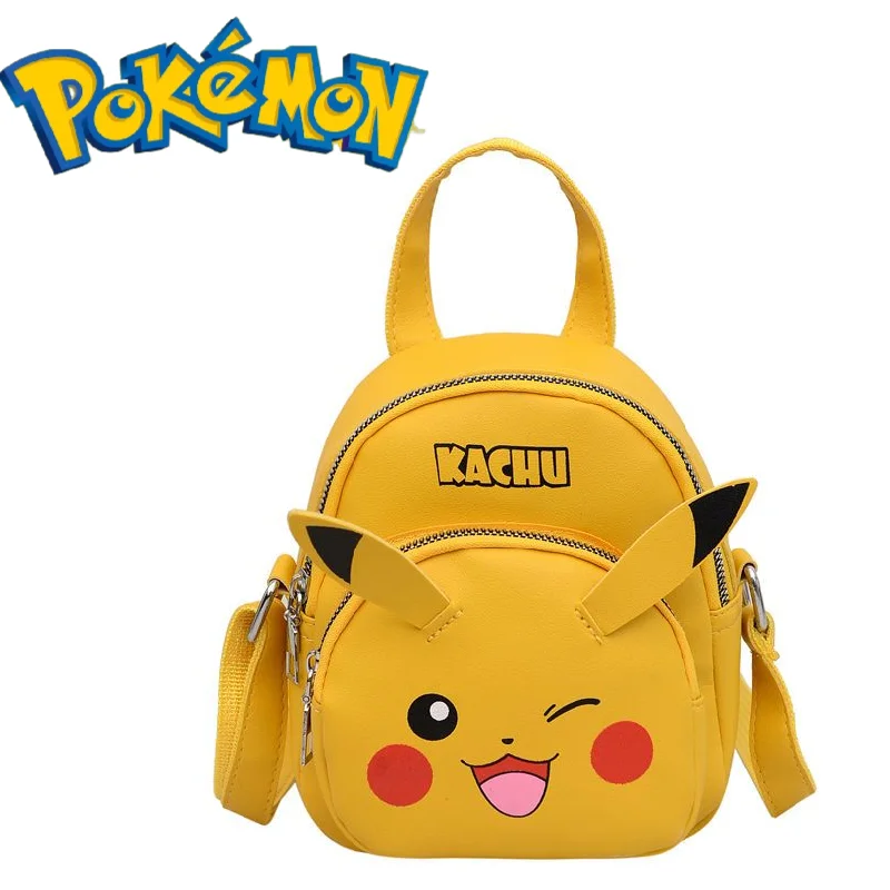 

Pokemon Anime Peripheral Pikachu Diagonal Small Bag Cartoon Cute Casual Convenient Shoulder Bag Travel Backpack Gift Accessories