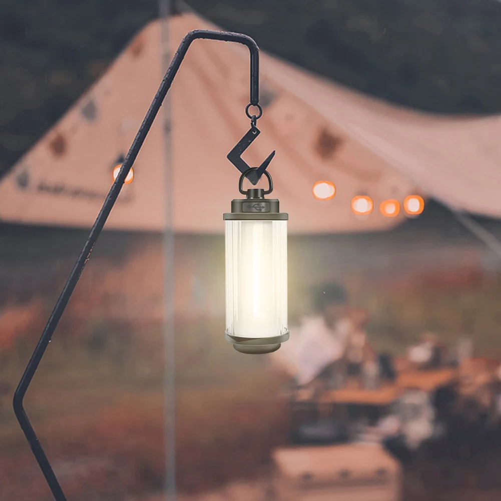 

Retro Emergency Lamps Rechargeable Dimmable Outdoor Camping Lamp Waterproof Touch Switch for Hiking Fishing Household Equipment