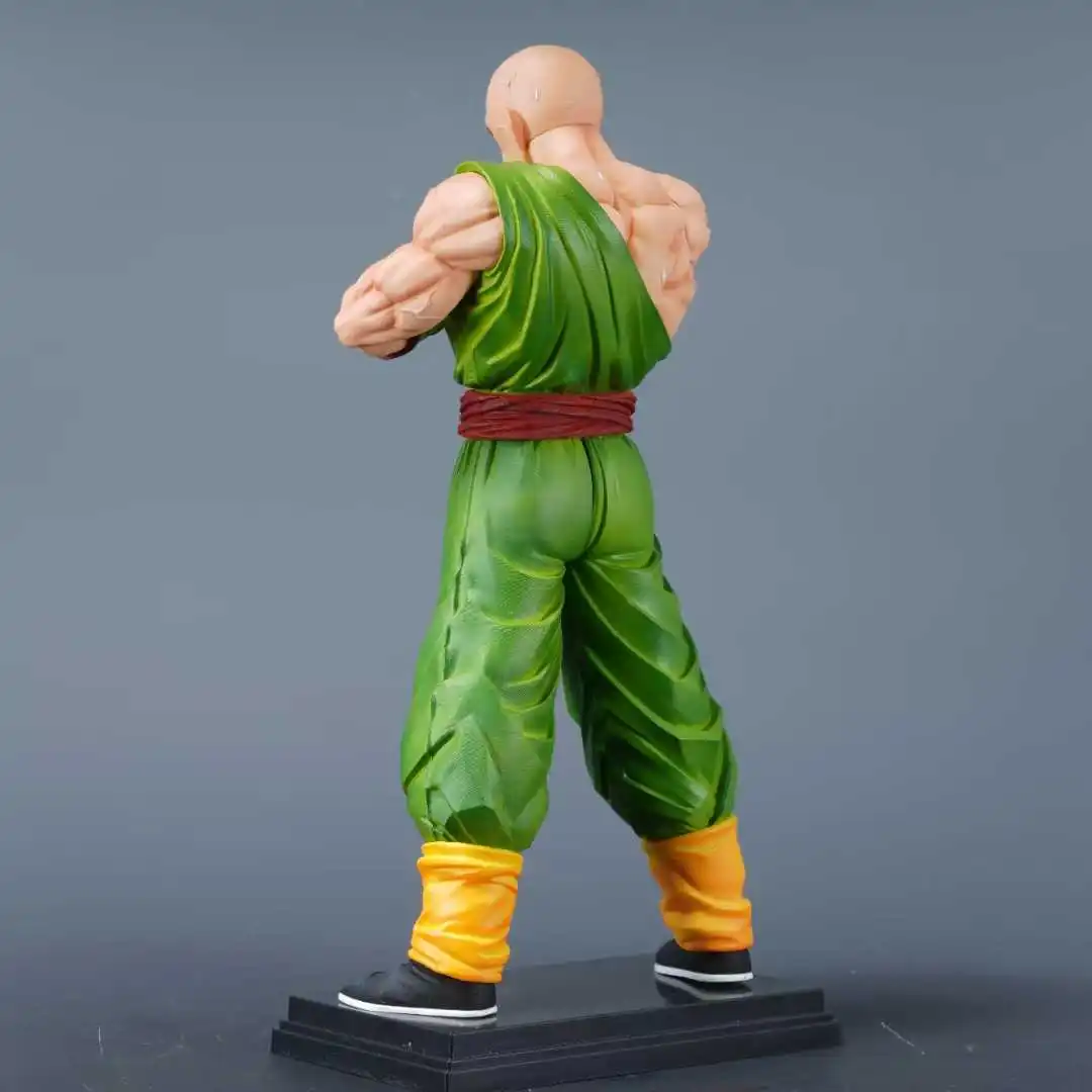 Фото Новый 34 см Dragon Ball аниме фигурка Tien Shinhan фигурки Tien Shinhan ПВХ статуя Коллекционная модель украшения рождественские подарки игрушки №5