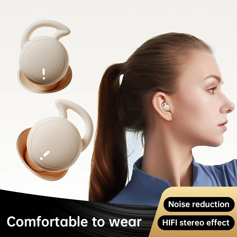 

Invisible Sleep Wireless Earphone Bluetooth 5.3 Mini Earbuds IPX5 Waterproof Noise Cancelling Touch Control Headphones With Mic