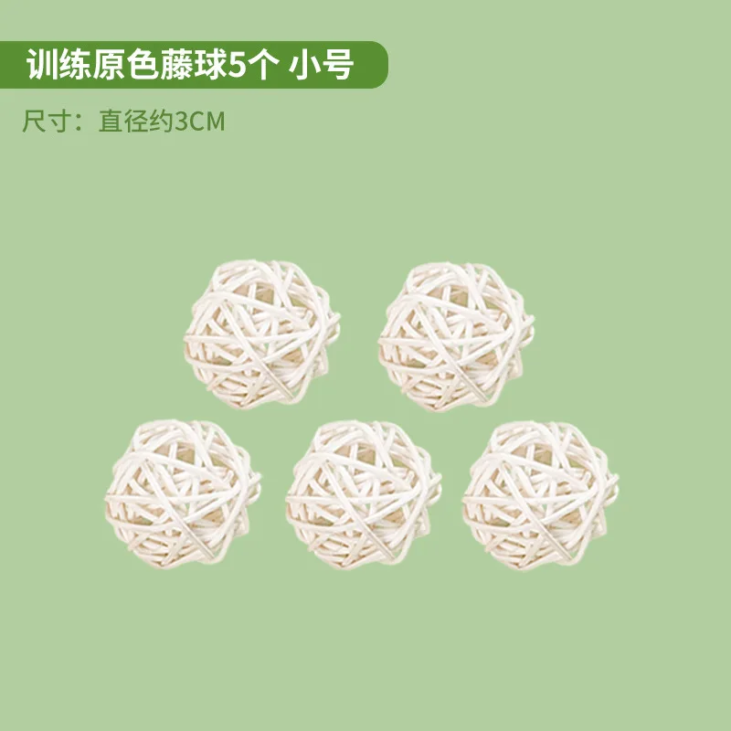 Budgerigar ротанговый шар грызующие игрушки дрессировка зубов обучение умному