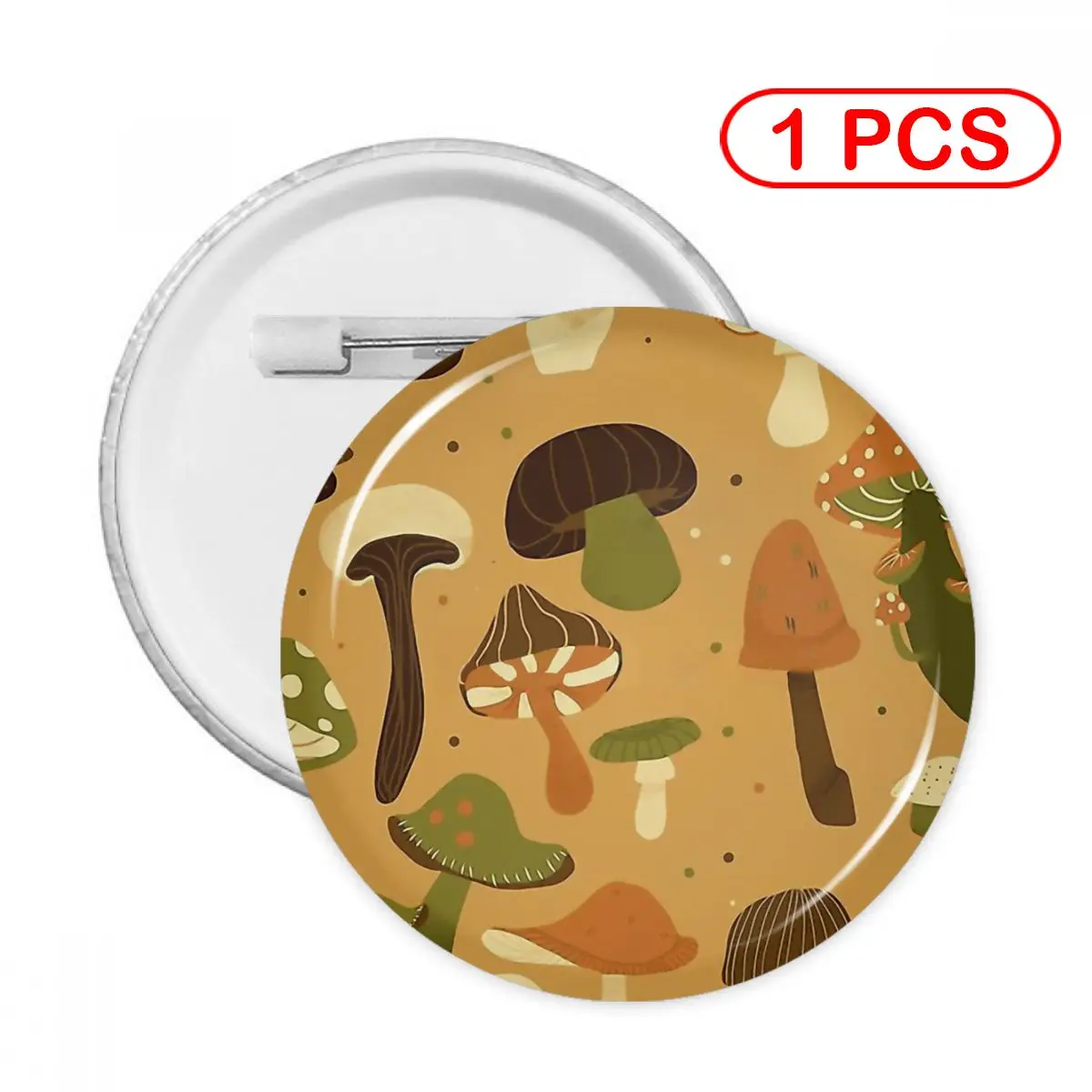 

Мягкая булавка для пуговиц Cottagecore, брошь для одежды, креативные булавки, украшение для ювелирных изделий, искусственные осенние грибы, Женск...