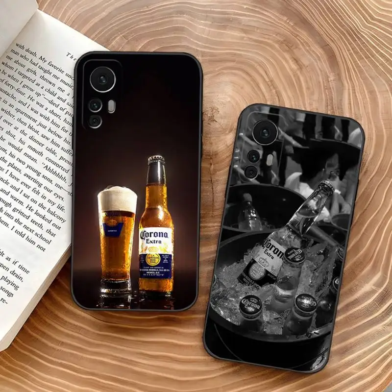 

C-Corona Beer Phone Case For Redmi 9 8 7 6 5 plus GO 4X S2 K30 20 pro Note10 9 8 Black Silicone