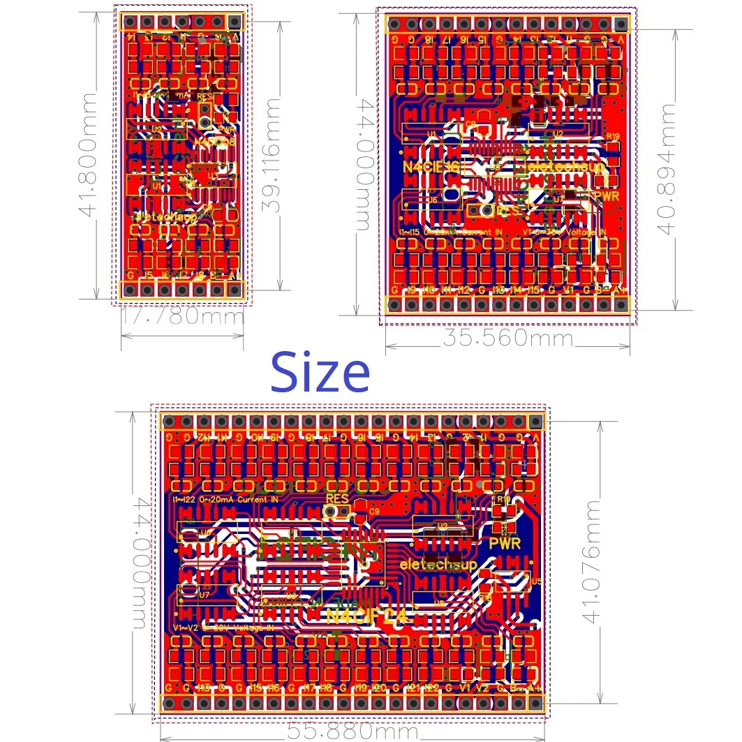 8-24AI 4-20MA/0-20MA/0-5V/0-10V Аналоговый коллектор напряжения тока RS485 Modbus Rtu Модуль