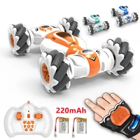 2022 new rc stunt car remote control watch gesture sensor electric toys rc drift car 2 4ghz 4wd rotation gift for kids boys