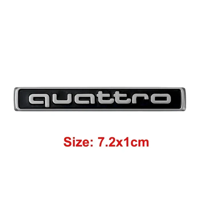 

Для Audi Quattro Logo A3 A4 A8 Q3 S3 S5 RS6 RS7 S7 S6 A6 ABS значок на боковую часть автомобиля эмблема на задний багажник наклейка наклейки аксессуары