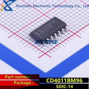 CD4011BM96 SOIC-14 CD4011BM Logic Gates Quad 2-In. CMOS CD4011B CMOS Quad 2-input NAND gate Brand new Original