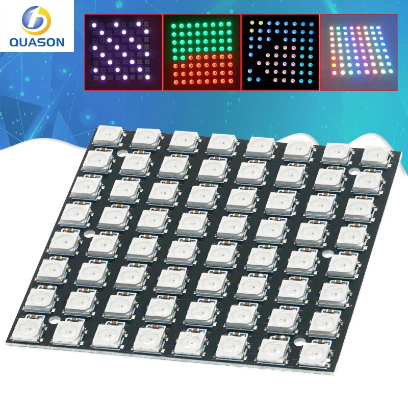 WS2812 LED 5050 RGB 8x8 64 Светодиодная матрица для Arduino
