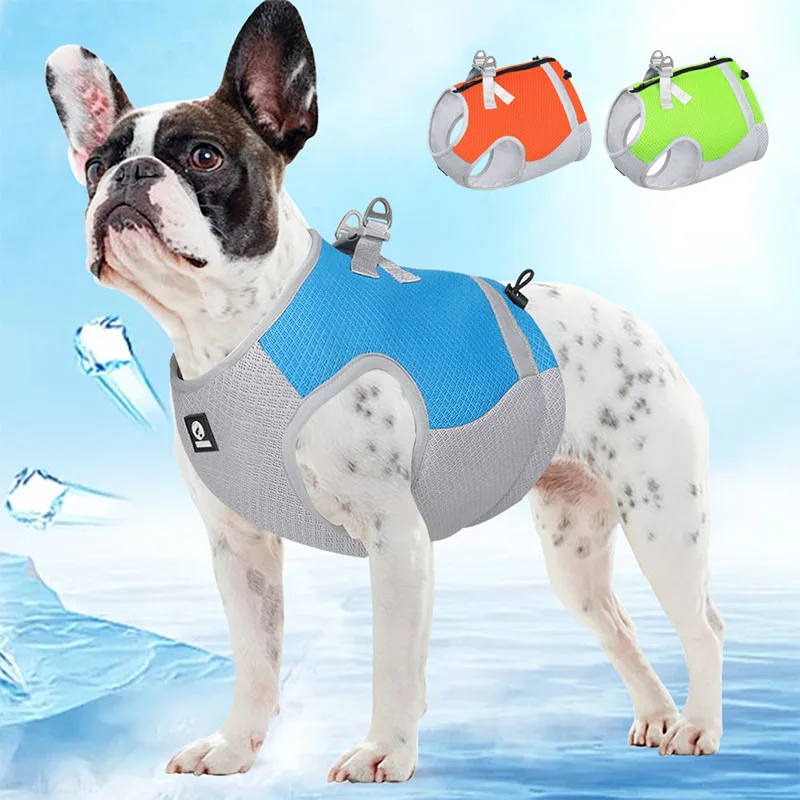 

Summer Pet Cooling Harness Vest for Small Medium Dog Clothing Reflective Quick Release Hot Pet Clothes Cool Jacket Dog Supplies