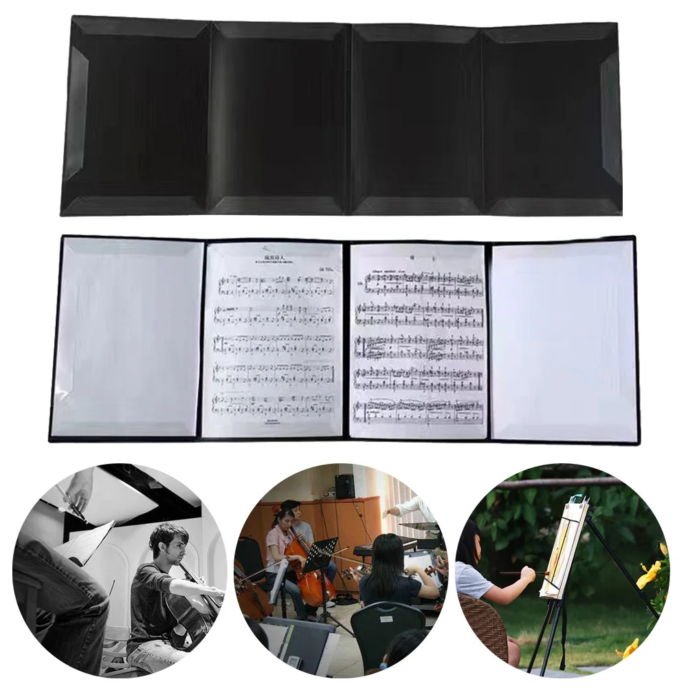 

A4 Piano Score Holder Music Book Clip Music Score Paper Shee Note Document Folder File Organizer Storage Folder Holder Case