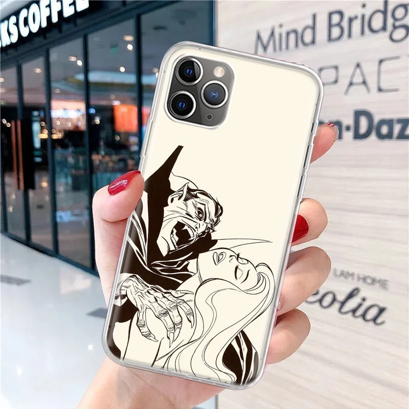 Мягкий чехол для телефона Gothic Vampire Scarlet Art iPhone 16 15 14 Plus 13 12 Mini 11 Pro Max 7 + Apple XS X SE 2020 8 Print