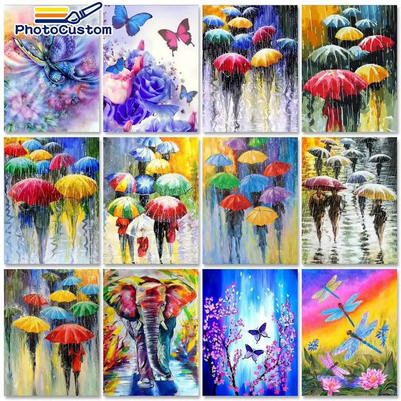 

Алмазная картина 5d PhotoCustom, полноразмерная/круглая абстрактная вышивка с изображением животных, мозаика, домашний декор