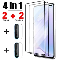 4in1 full tempered glass for xiaomi redmi note 11 10 9 8 7 pro 10s 9s screen protector for redmi 9c 9t 9a 8a 7a protective glass