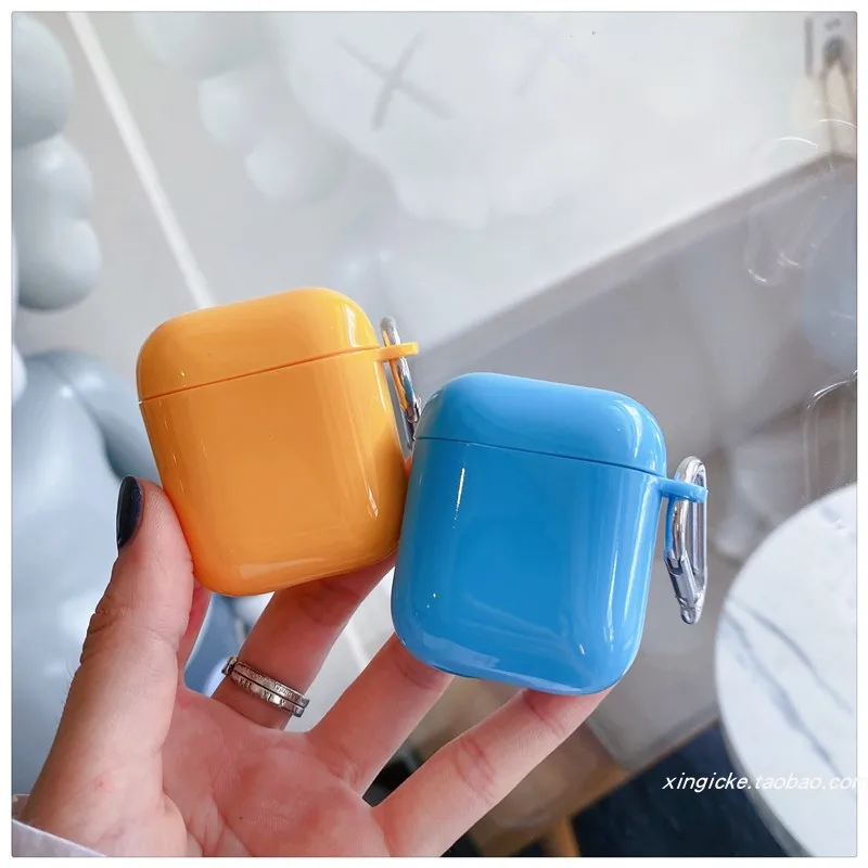 Простой однотонный силиконовый чехол для наушников AirPods 1 2 3 Pro / 2/3 зарядного