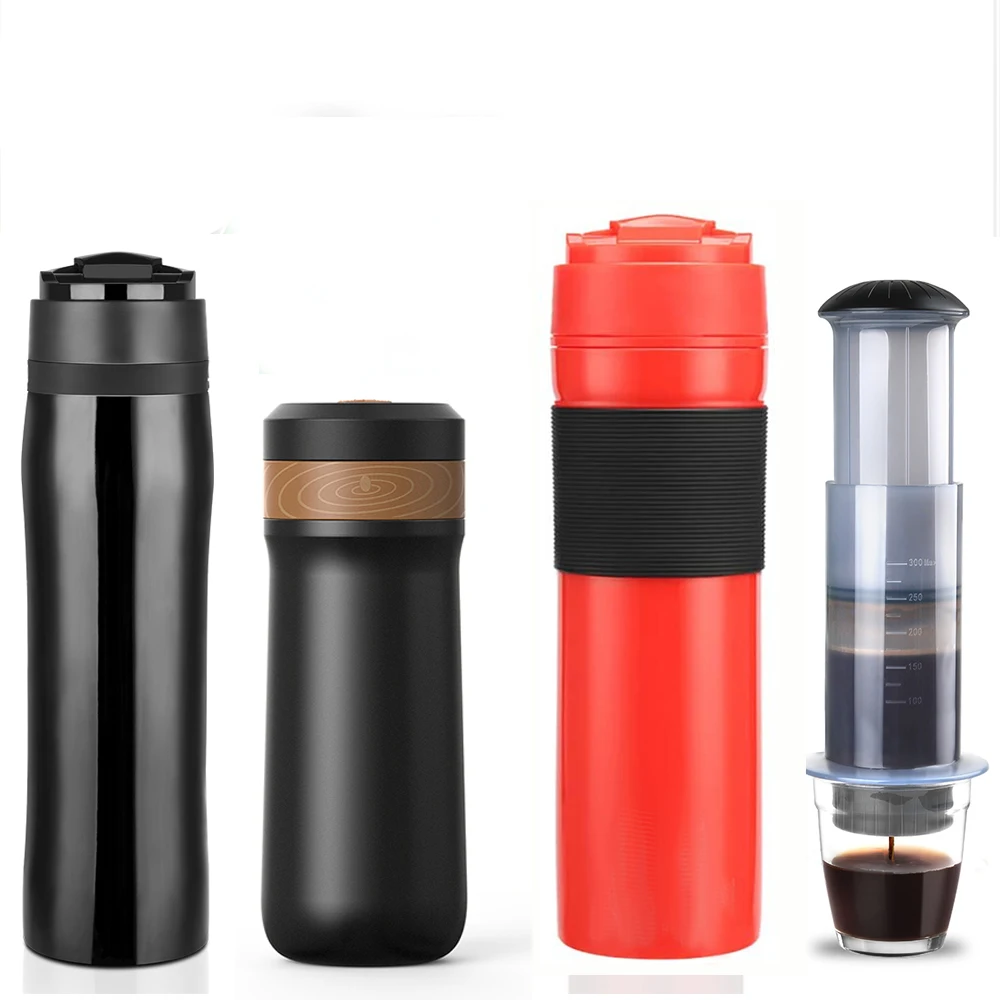

Портативная кофеварка для французского пресса, двойная термоизоляция, бутылка из нержавеющей стали для холодного хранения