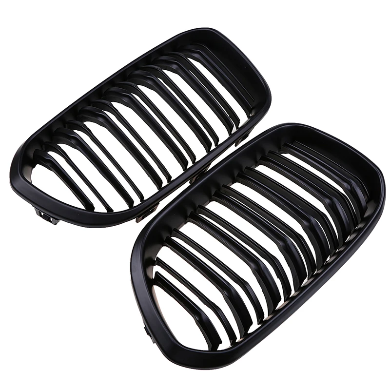 Новая матовая Черная передняя решетка радиатора для BMW 1 серии F20 2014-2016