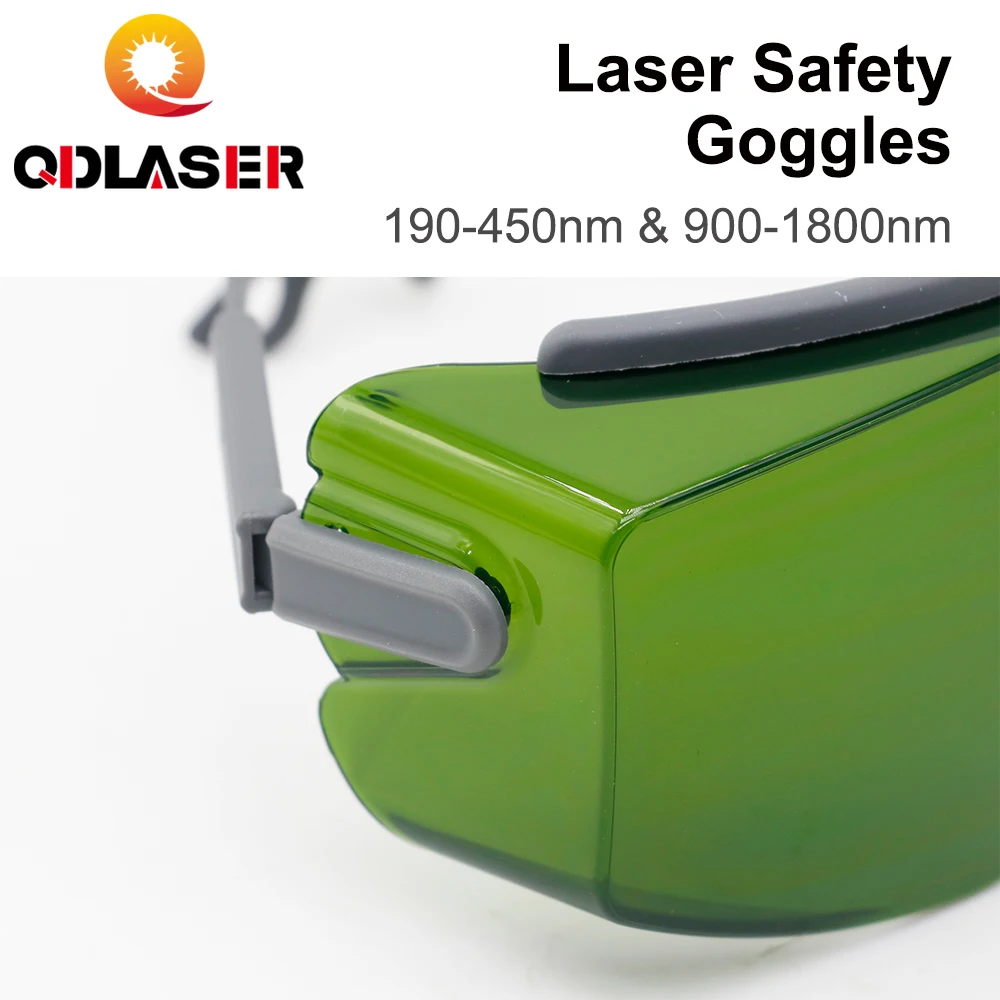 Защитные очки QDLASER для лазера 190-450 нм и 900-1800 OD8+ CE оптоволоконной лазерной