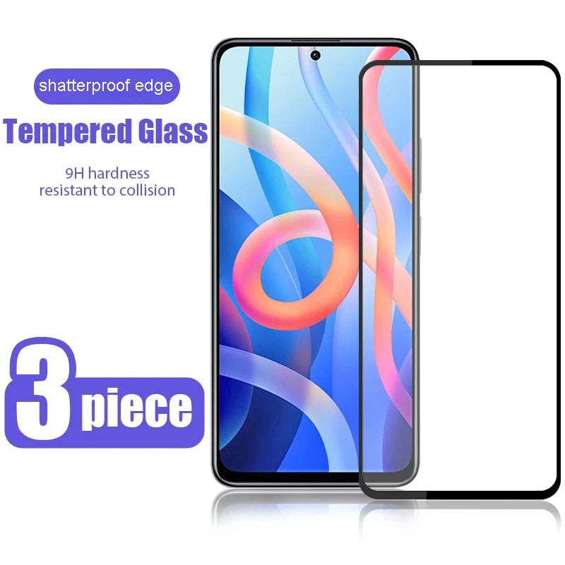 

3PC HD Tempered Film For Redmi 10 10A 10C 9 9A 9C 9T For Note 11 11T Pro Max 11S 10 10S 9 9S 8 Full Cover Screen Glass Protector