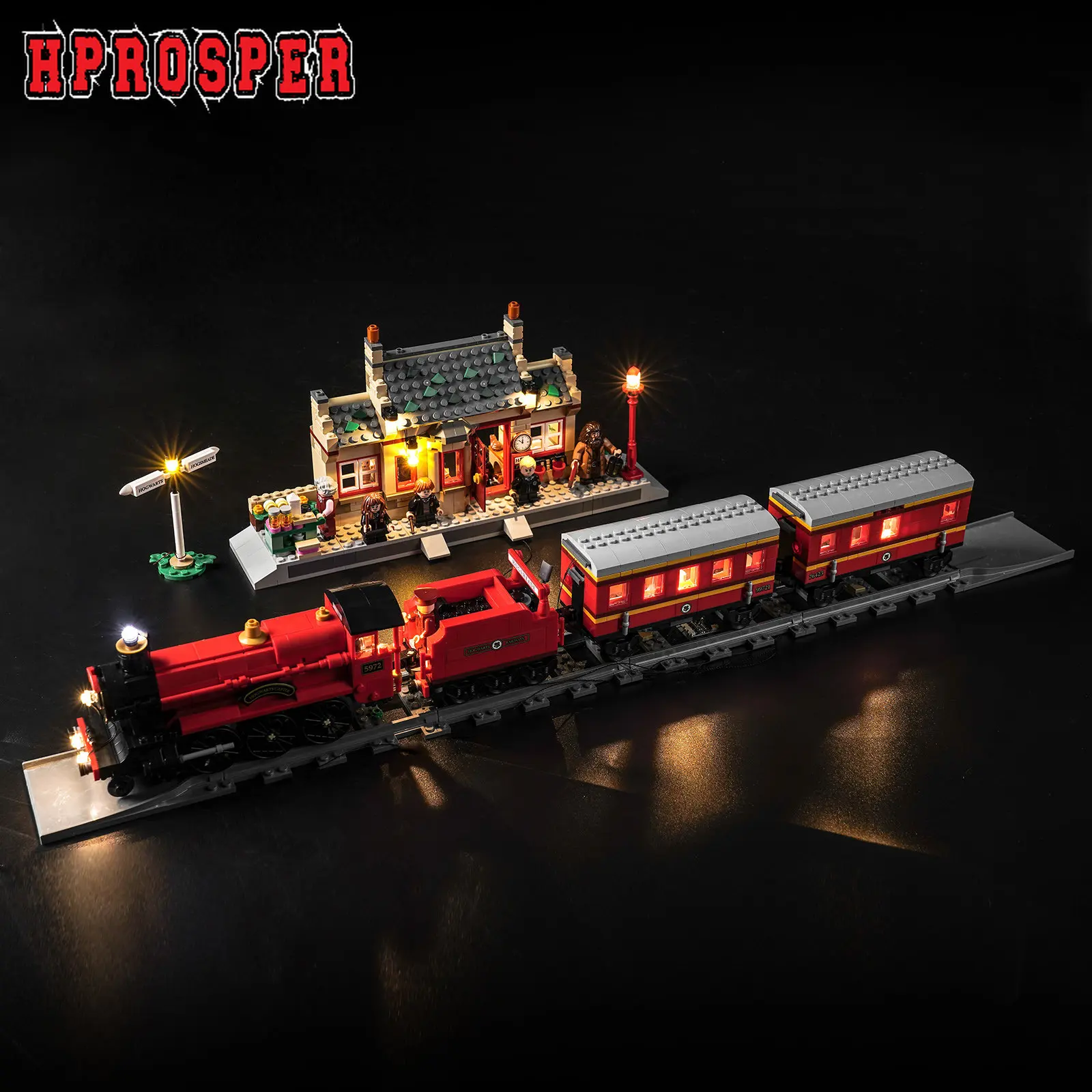 Hprosper фонари для 76423 Хогвартс Экспресс-поезд набор с станцией хогмеада игрушка «сделай сам» подарок (модель в комплект не входит)
