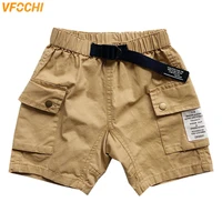 vfochi boys pull on cargo shorts cotton 4 16y kids clothes for teenagers childrens clothing summer short for boy casual pants
