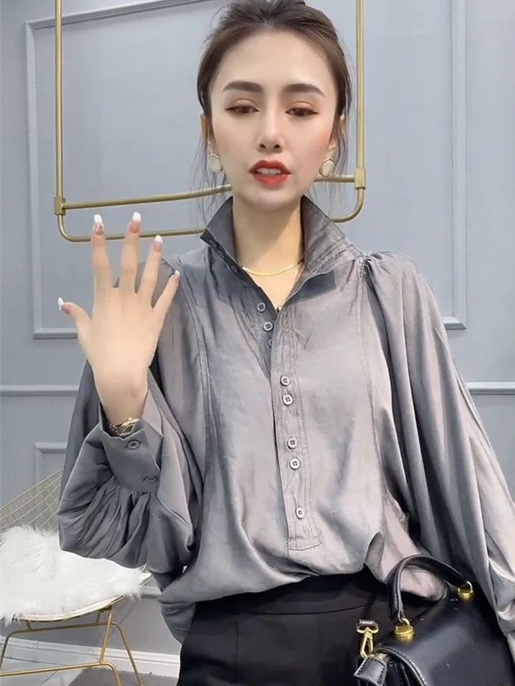 Та же модель что и Online Celebri элегантные женские рубашки 2024 весна лето новые