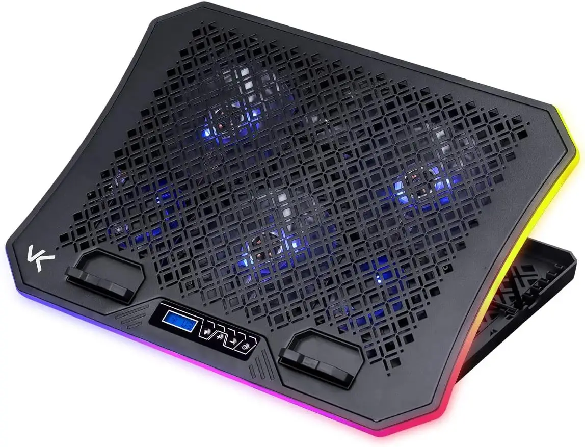 

SUPORTE COM COOLER GAMER PARA NOTEBOOK/LAPTOP DE ATÉ 19" SNOW COM 6 FAN RGB \u2013 CN200 \u2013 Preto