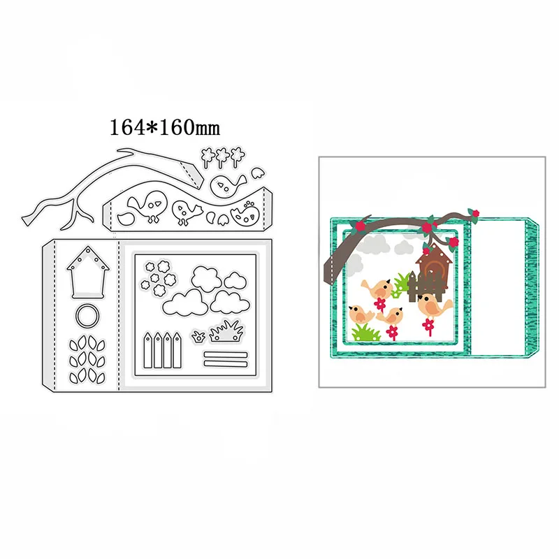 

Новый металлический высекальный шаблон для скрапбукинга, создание карт, фотоальбом для рукоделия