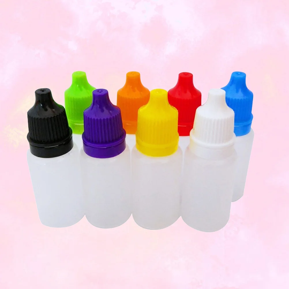 

8 Pcs Plastic Containers Liquid Dropping Bottle Eye Dropper Eyes Squeezable Bottles Glass