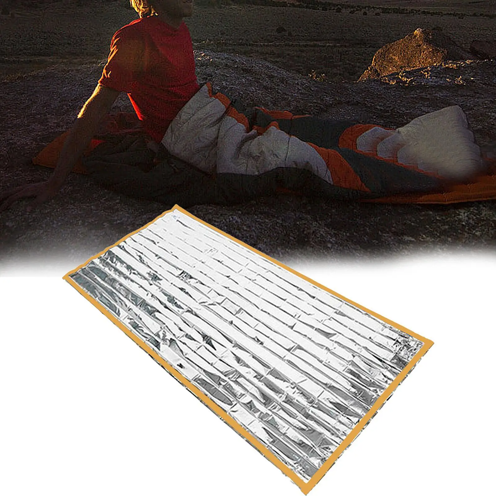 Аварийное одеяло Compact Life Bivy Sack Портативное изолированное термоодеяло для