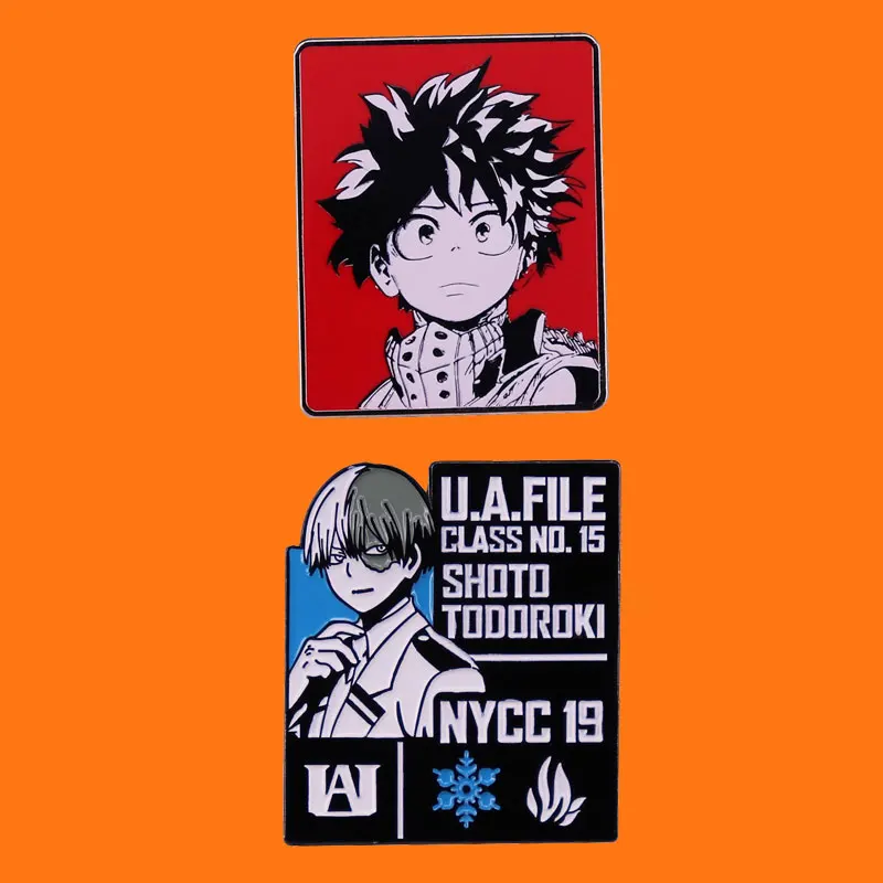 Декоративные Значки из аниме «Моя геройская Академия», мультяшная металлическая брошь, модные украшения, эмалированные булавки, Коллекционирование бутикового медали, подарок