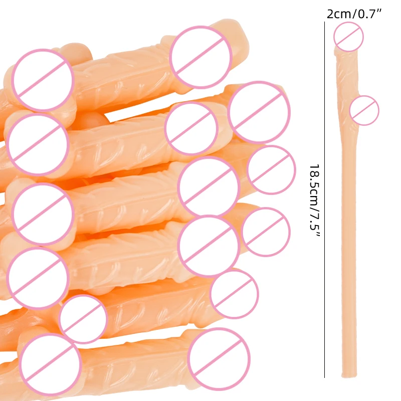 10 шт. питьевые соломинки для пениса свадебный душ сексуальный девичник Вилли