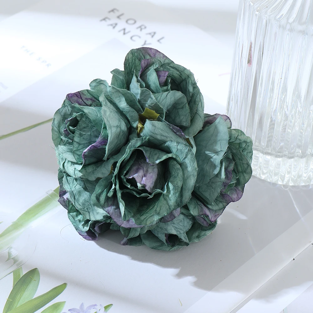 12 шт. высокое качество маленькая роза искусственный цветочный букет шелковый