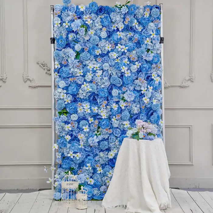 Королевская серия Роскошная синяя Роза Орхидея Гортензия 3D искусственное