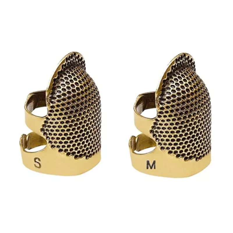 

PC Antique Metal Finger Protector Th2 PC Sewing Accessories Antique Metal Finger Protector Thimble Ring Handworking ThimAA7655