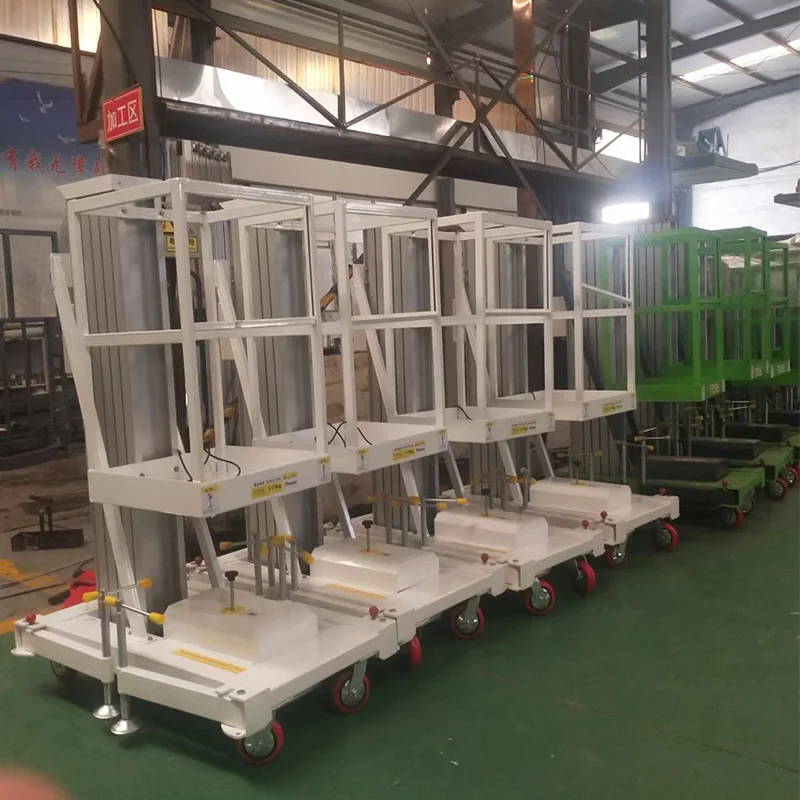 Фото Подъемник Eterlift с вертикальным подъемом от 4 до 16 метров, одномерная мачта, грузоподъемность 120-200 кг, гидравлический, для работы одного оператора. №2