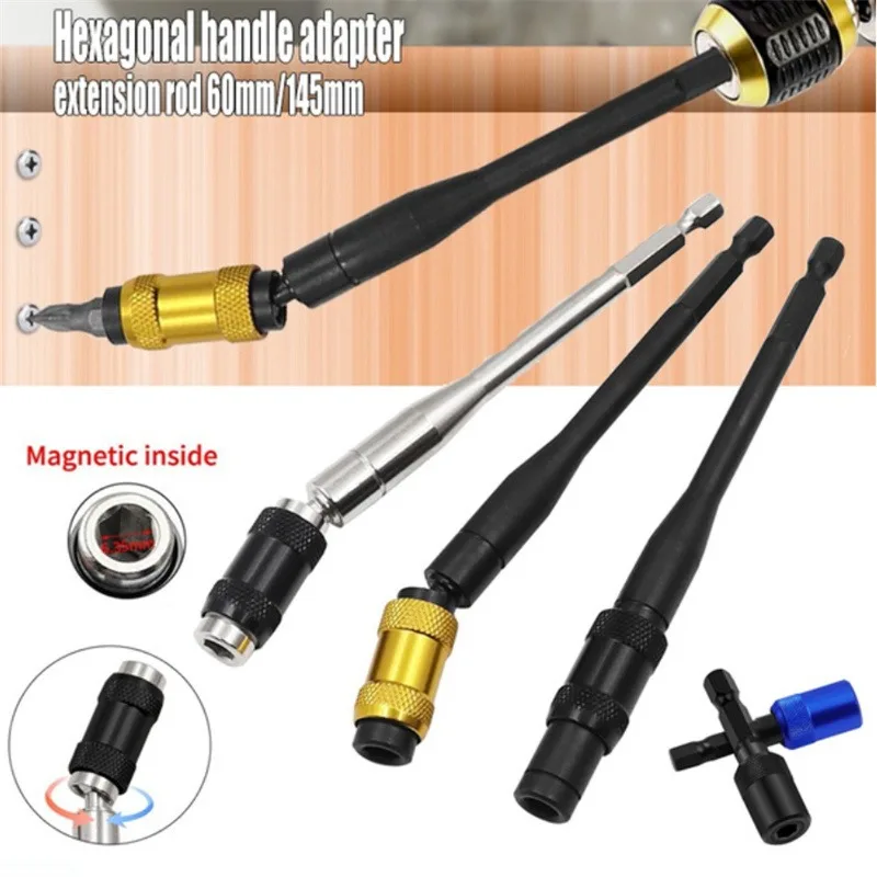 

Hex Shank Quick Release Magnetic Extension Bit Screwdriver Bit Multi Angle Adjustable Holder Bar Shank 145 mm Self Locking