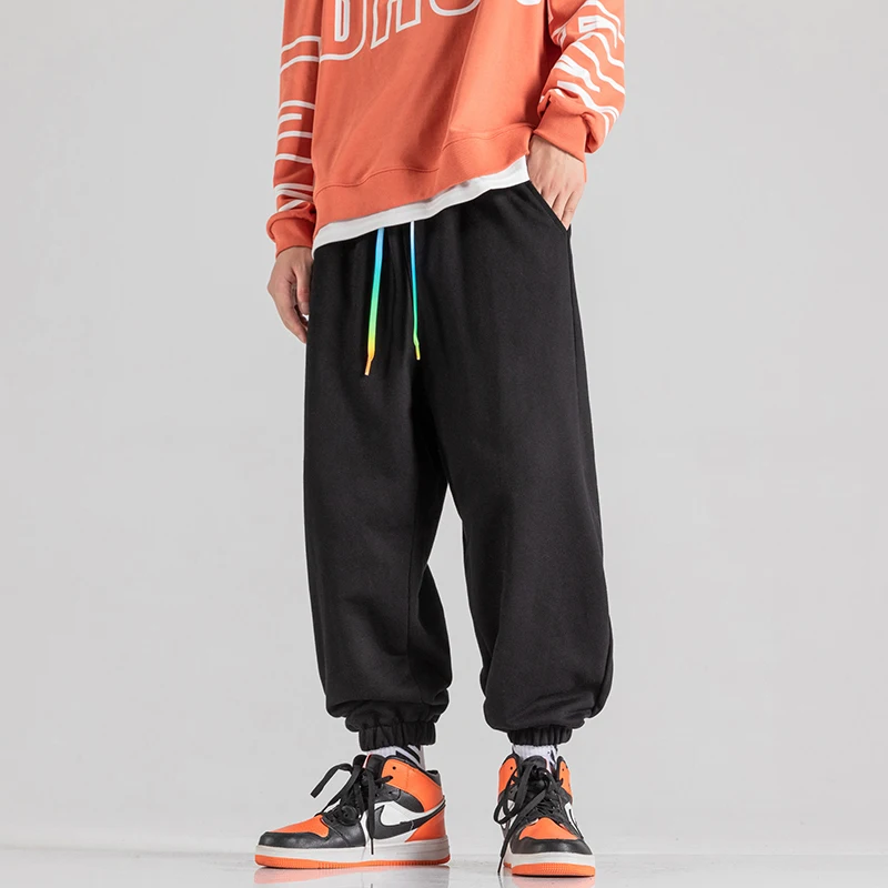

Streetwear casual sweatpants men 2022 spring new harem pants men solid color joggers fashion men's sports pants