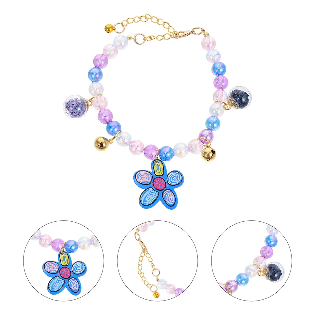 

Collar Pet Necklace Dog Pearl Puppy Diamond Delicate Decorative New Year Kitten Accessory Crystal Cat