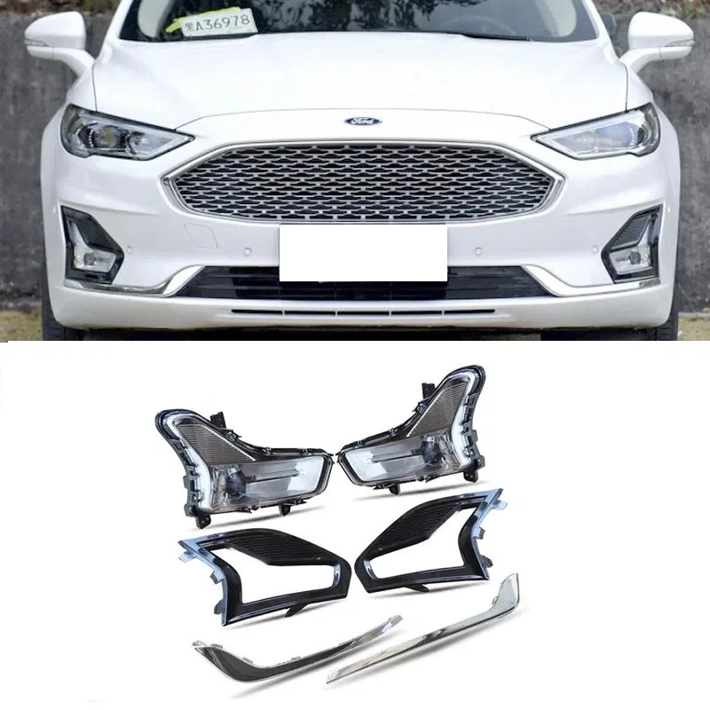 

6PCS Car Accessory Fog Light Cover Lamp Frame Grille Car Accessories For Ford Mondeo 2019 2020