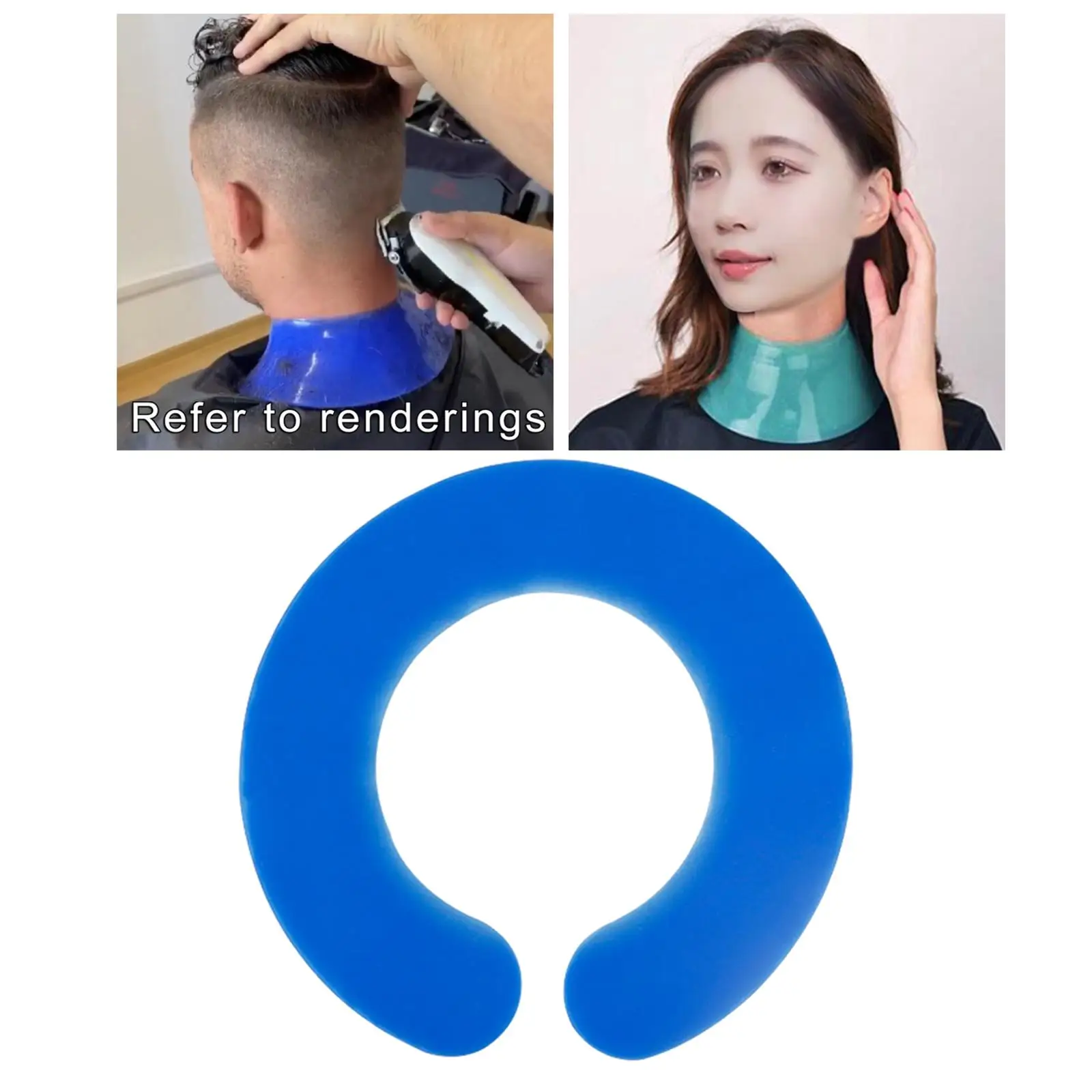 

Силиконовый режущий воротник для шеи водонепроницаемый для парикмахерской для женщин